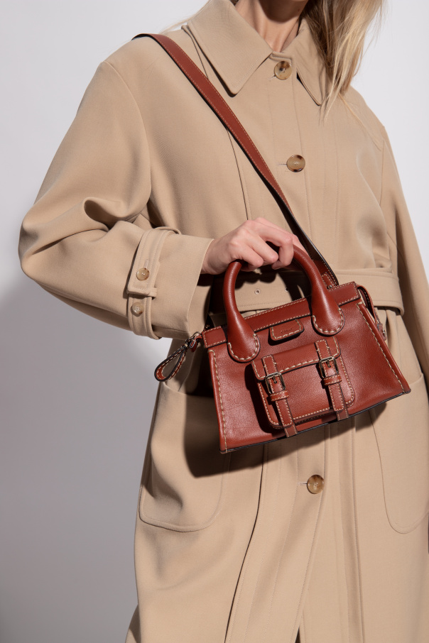 Brown 'Edith Mini' shoulder bag Chloé - chloe during button front dress  item - SchaferandweinerShops GB